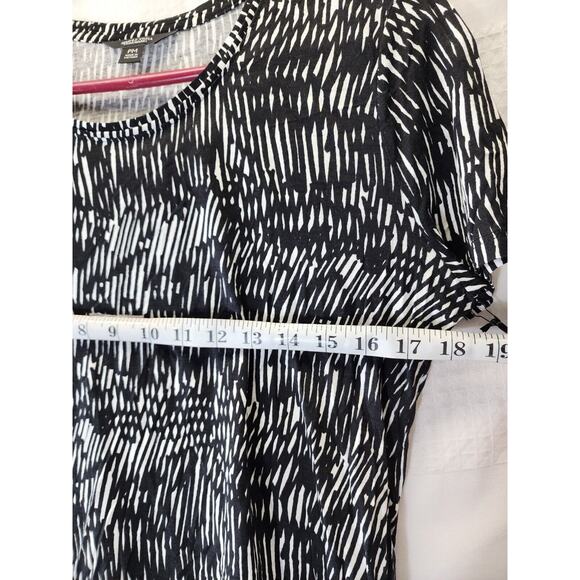 Simply Vera Wang Blouse Womens Medium short Sleeve Crew Neck Toe Waist Brown - Picture 6 of 8